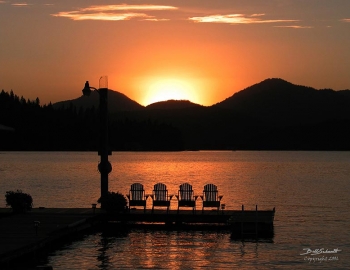 murphy bay dock sunset