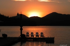 murphy bay dock sunset